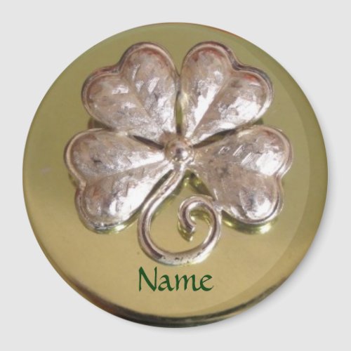 St Patricks Irish Last Name Magnet Gold Magnet