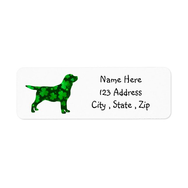 St.Patrick's Labrador - Black Lab Label (Front)