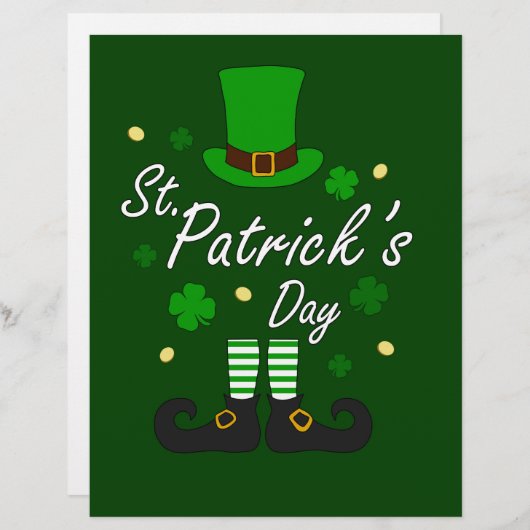 St Patricks Leprechaun (Front/Back)