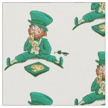 st patricks leprechaun pizza fabric