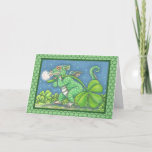 St. Patrick&#39;s Little Irish Dragon Greeting Card at Zazzle