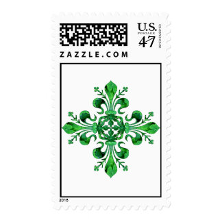 St. Patrick's Lucky Fleur de lis Postage
