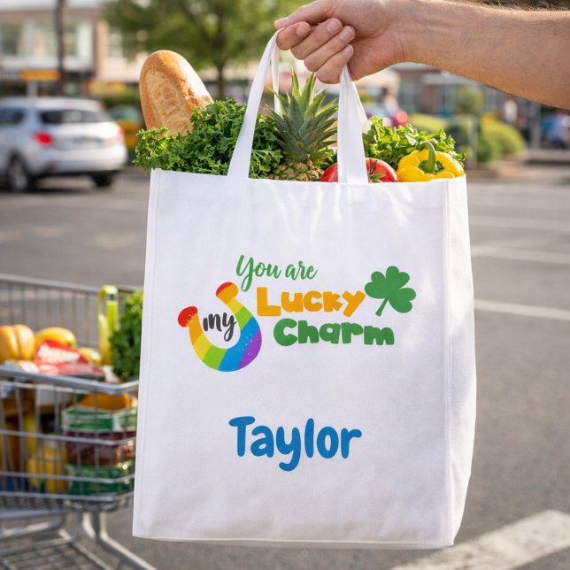 St. Patrick's Lucky Horseshoe  Reusable Grocery Bag (Creator Uploaded)