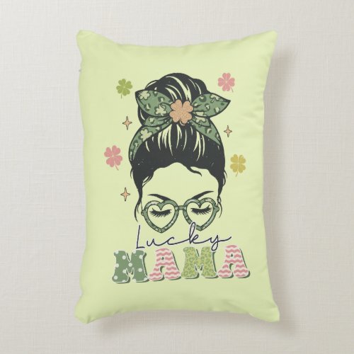 St Patricks Lucky Mama Accent Pillow