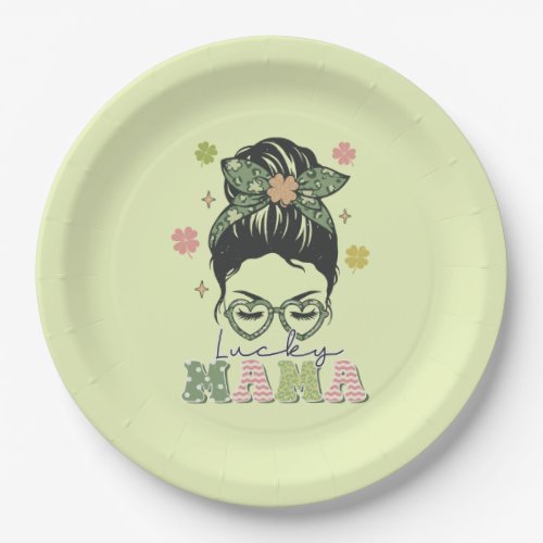 St Patricks Lucky Mama Paper Plates