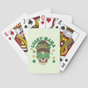 St. Patrick's Lucky Mama Skeleton Poker Cards