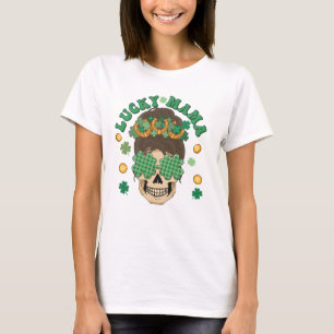 St. Patrick's Lucky Mama Skeleton T-Shirt