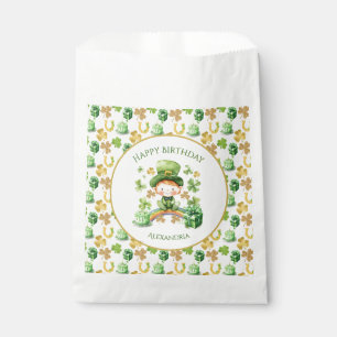 St Patricks Lucky One First Birthday  Favor Bag