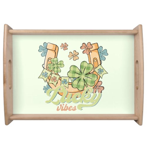 St Patricks Lucky Vibes  Serving Tray