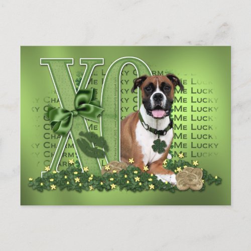 St Patricks _ Me Lucky Charm _ Boxer _ Vindy Postcard