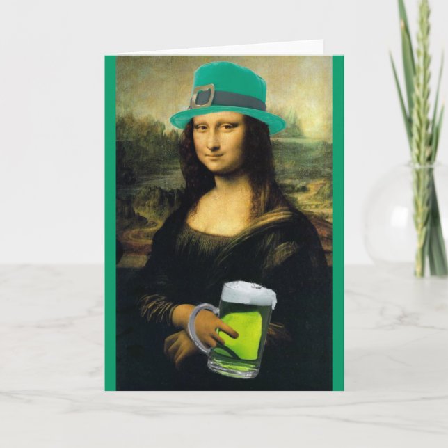 St Patrick's Mona Lisa Card (Front)