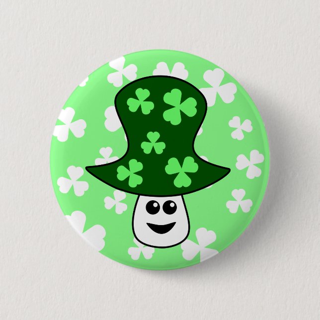 St. Patrick's Mushroom Button (Front)