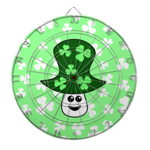 St. Patrick's Mushroom Dartboard With Darts