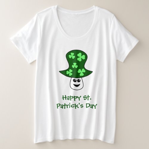 St Patricks Mushroom Plus Size T_Shirt