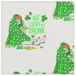 st patricks not lucky but drunk quarantine fabric