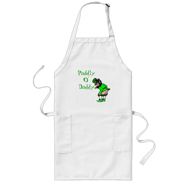 St Patrick's Paddly O' Daddy Leprechaun Apron (Front)