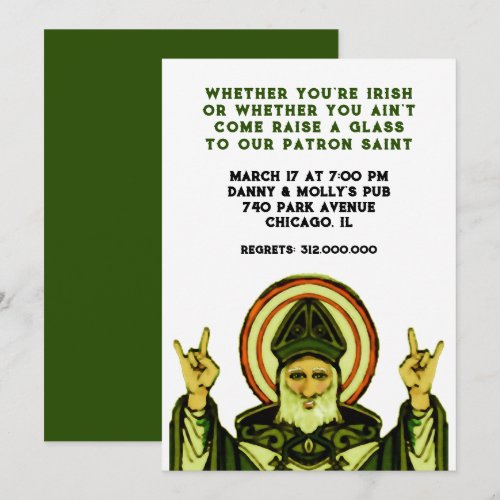 St. Patrick's Day party invites