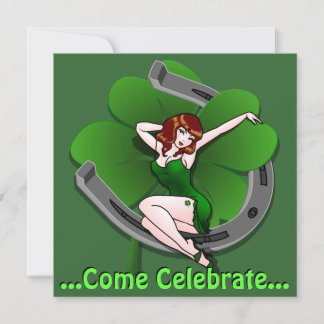 St Patrick's Party Invitations Personalized Lucky