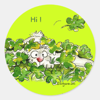 St. Patricks Peek A Boo Day Sticker
