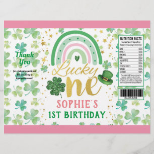 St Patrick's Pink Lucky One Chip Bag Wrapper