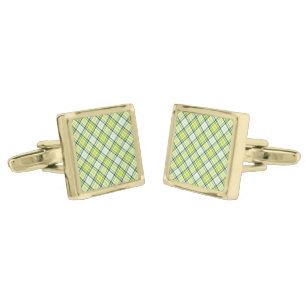 St. Patrick's Plaid Cufflinks