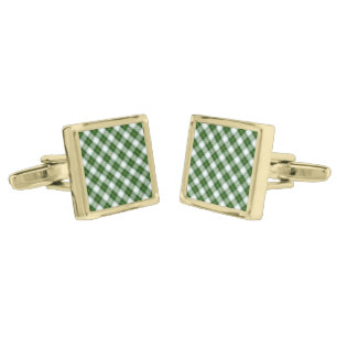 St. Patrick's Plaid Cufflinks