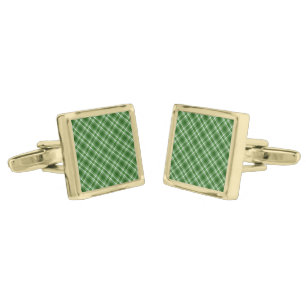 St. Patrick's Plaid Cufflinks