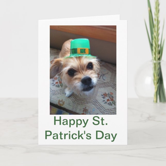St. Patrick's Puppy Card (Front)