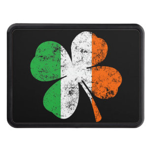 St Patricks Shamrock Irish Colors Hitch Trailer Cover