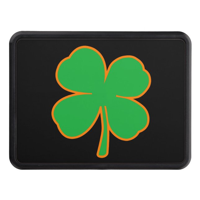 St Patricks Shamrock Irish Colors Hitch Trailer Cover (Front)