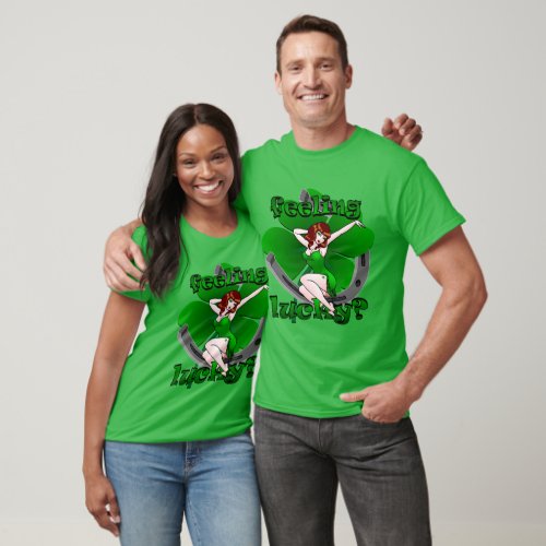 St Patricks Shirt Lucky Irish Pinup Shirts