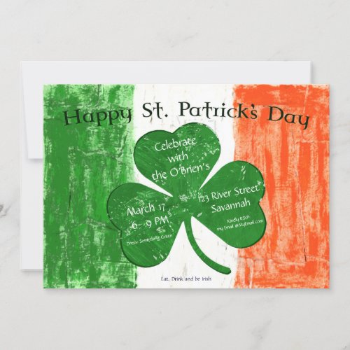 St Patricks St Paddys Day Party Invitation
