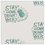 st patricks stay home drink beer lockdown fabric
