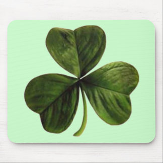St. Patrick's Three Leaf Clover Mouse Pad