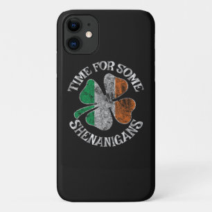St. Patrick's Time for Some Shenanigans Clover iPhone 11 Case