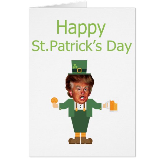 st patricks trump leprechaun (Front)