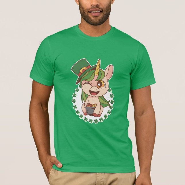 St Patricks Unicorn T-Shirt (Front)
