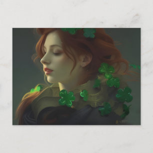 St. Patrick's Woman Postcard