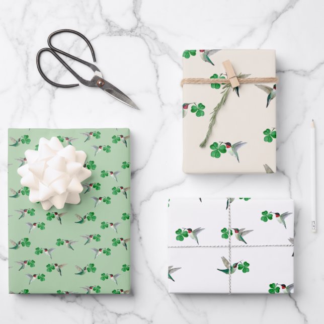  St. Patrick's Wrapping Paper Sheets (Front)
