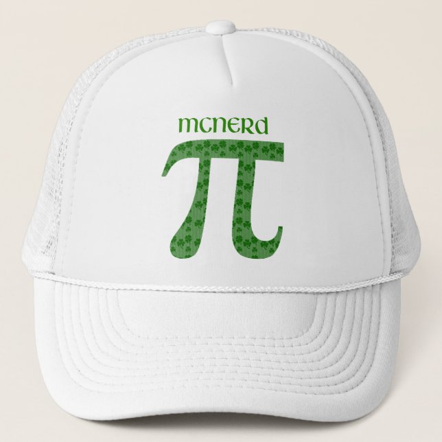 St. Pat's Day Pi Tees - McNerd - Great Gift Idea Trucker Hat (Front)