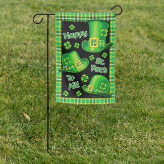 St. Pat's Hats Reversible Garden Flag