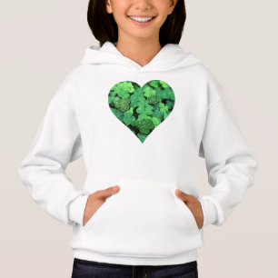 St. Patties day, green shamrock, Irish hearts Hoodie