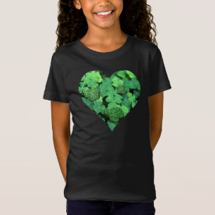 St. Patties day, green shamrock, Irish hearts T-Shirt