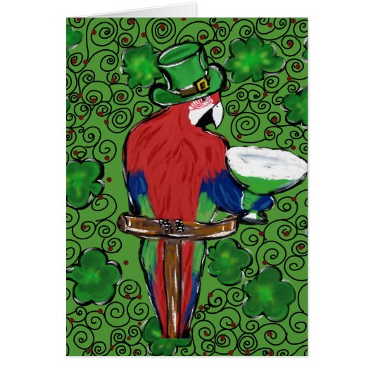 St. Patty Parrot Cards (Front)
