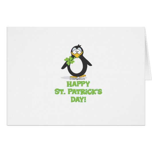 St. Patty Penguin Cards (Front Horizontal)