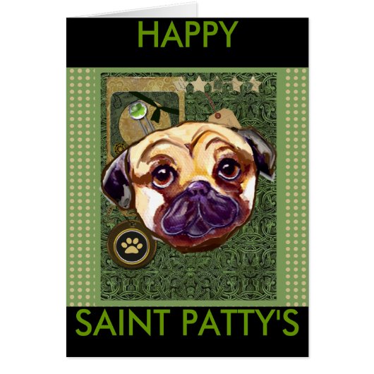 ST. PATTY PUG CARDS (Front)