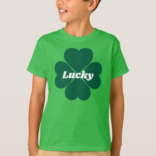 St Pattys Shamrocks  green lucky clover   T_Shirt