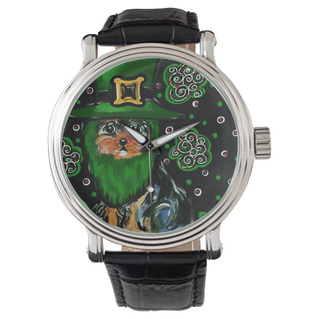 St. Patty Yorkie Poo Watch (Front)
