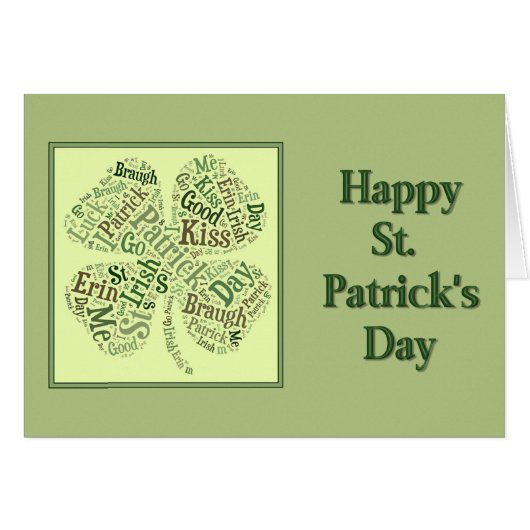 St. Patty's Clover Collage Cards (Front Horizontal)