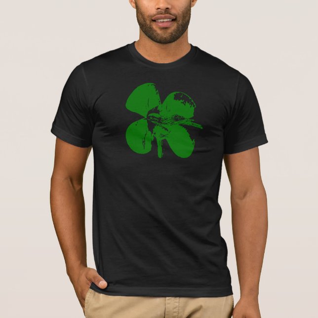 St. Patty's Day (Green on Black) T-Shirt (Front)